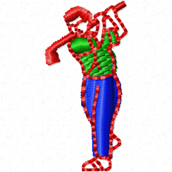 Golf Embroidery Design 10 Golf Embroidery Design 10